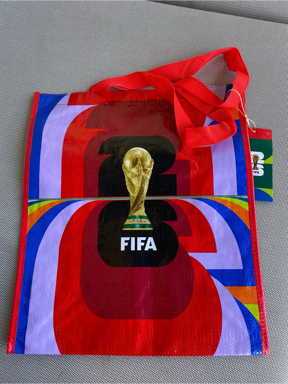 NWT 2026 FIFA World Cup Tote Bag in Red Multicolor